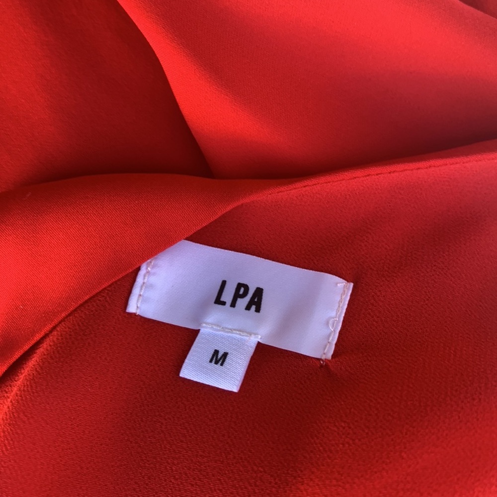 LPA 252 Mini Dress in Lobster Red Size M NWT - Picture 7 of 7